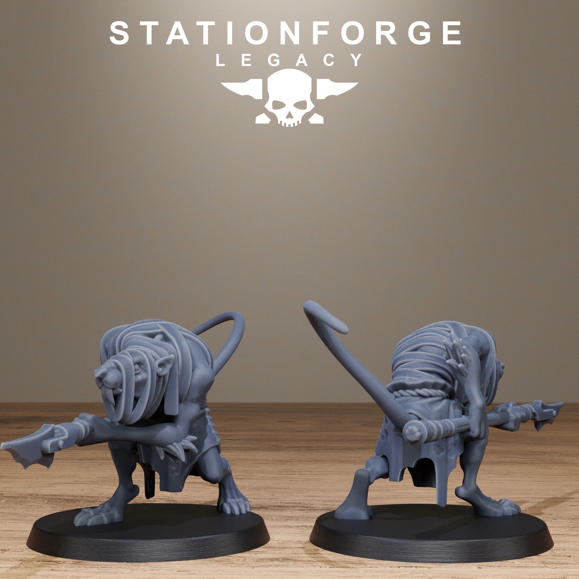3D Printed Rotfang Melee Infantry by Stationforge Legacy Miniatures