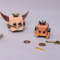 DIY Timberbot Kit – Build 2 Wooden Robots, Make Keychains & Necklaces - BIG FRENCHIES