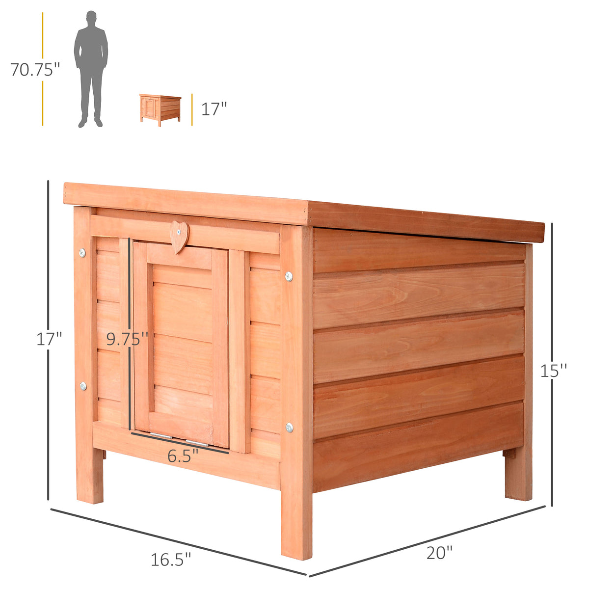 Small Wooden Rabbit Hutch Bunny Cage Guinea Pig Cage Duck House Dog House with Openable & Waterproof Roof, for Rabbits, 