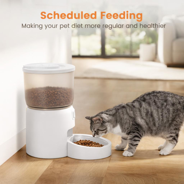Smart Pet Feeder 3L Automatic Food Dispenser For Cats, Dogs Small Pets Indoor, Timed And Quantitative Dry Food Cat Feede