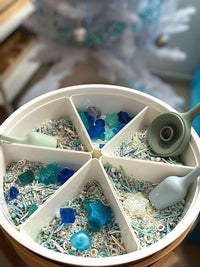 Sensory Play Tray with Removable Compartments and Lid - BIG FRENCHIES