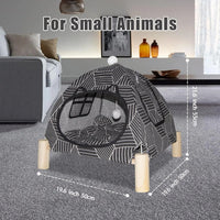 Portable Cat Tent Bed - Foldable Indoor Tent Bed For Cats & Small Dogs, Washable Cushion, Cozy Hideaway For Kittens & Ca