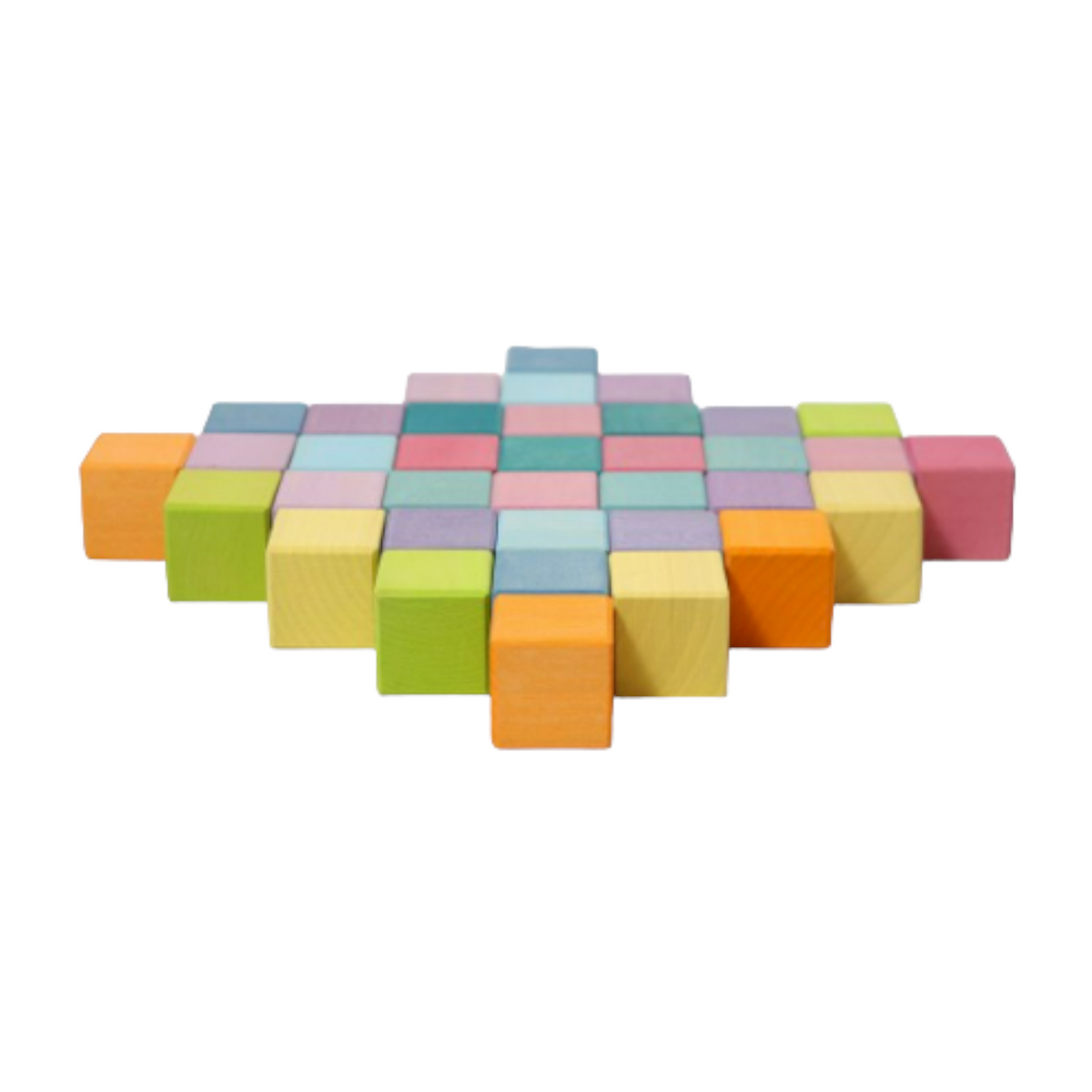 36 Pcs Stained Rainbow Mosaic Building Blocks – Pastel/Macaron Colors-Building Toys-BIG FRENCHIES-Green Elephant Home and Toys
