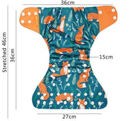 4PCS/SET Washable Eco-friendly Diaper Ecological Adjustable Nappy Reusable Cloth Diapers Set For Baby and Kids - BIG FRENCHIES