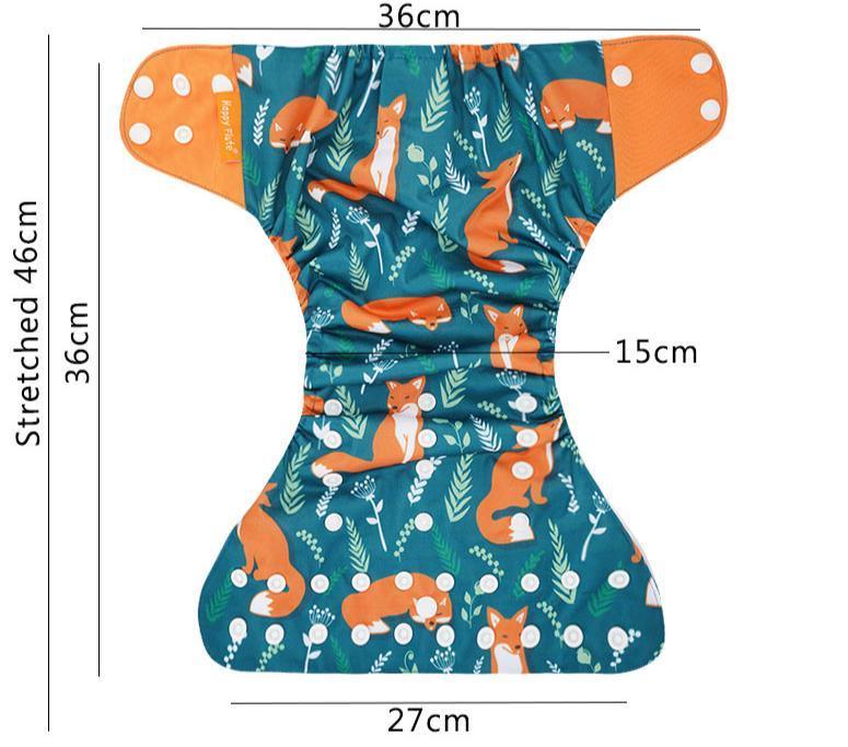 4PCS/SET Washable Eco-friendly Diaper Ecological Adjustable Nappy Reusable Cloth Diapers Set For Baby and Kids - BIG FRENCHIES