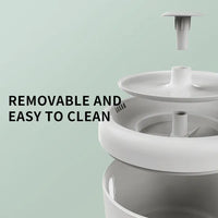 2500ML USB Round Pet Water Fountain, Automatic Cat Water Dispenser With Circulating Pump, Detachable For Easy Cleaning, 