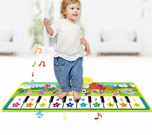 Animals Musical Mat Carpet with 10 Keys Record Function Animal Sounds Play Touch Piano Educational Toys For Kids - BIG FRENCHIES