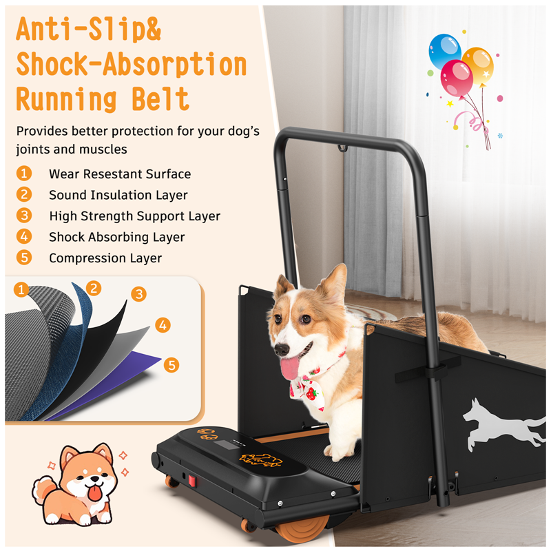 Dog Treadmill Small Dogs - Dog Treadmill For Medium Dogs - Dog Pacer Treadmill For Healthy & Fit Pets - Dog Treadmill Ru