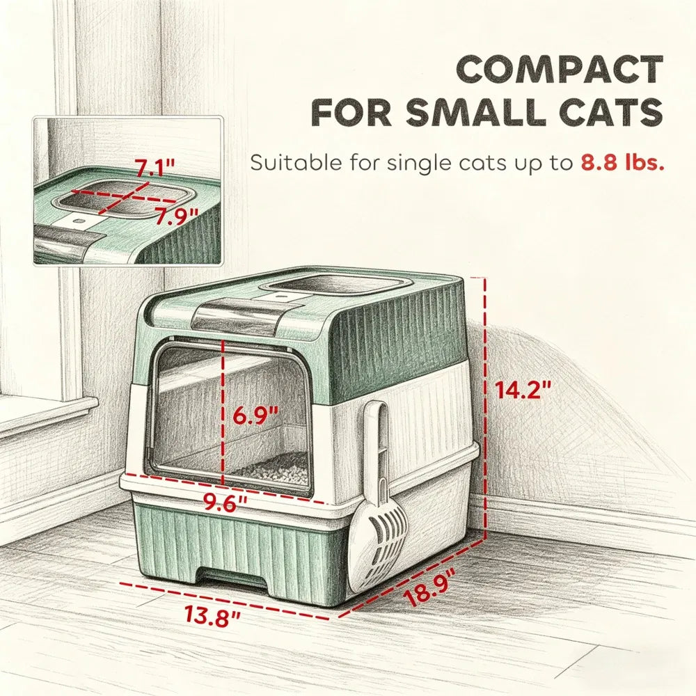 Cat Litter Box 18.9 Inches