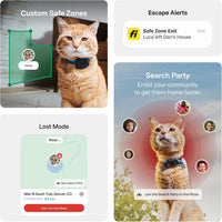Fi Mini GPS Cat Tracker, Escape Alerts, Activity Tracking & IP68 Waterproof