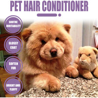 Pet Hair Conditioner For Dogs Cats, Moisturizing Detangling Pet Coat Conditioner, Anti Static, Softens & Brightens Fur, 