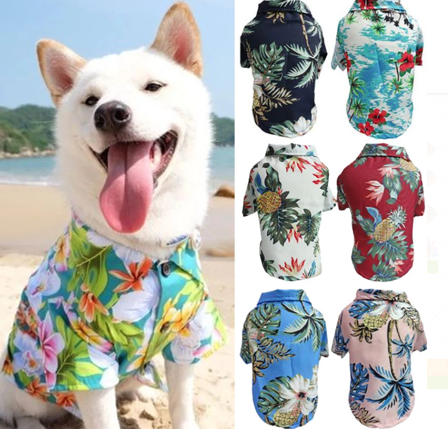 Hawaiian Pet Shirts - BIG FRENCHIES