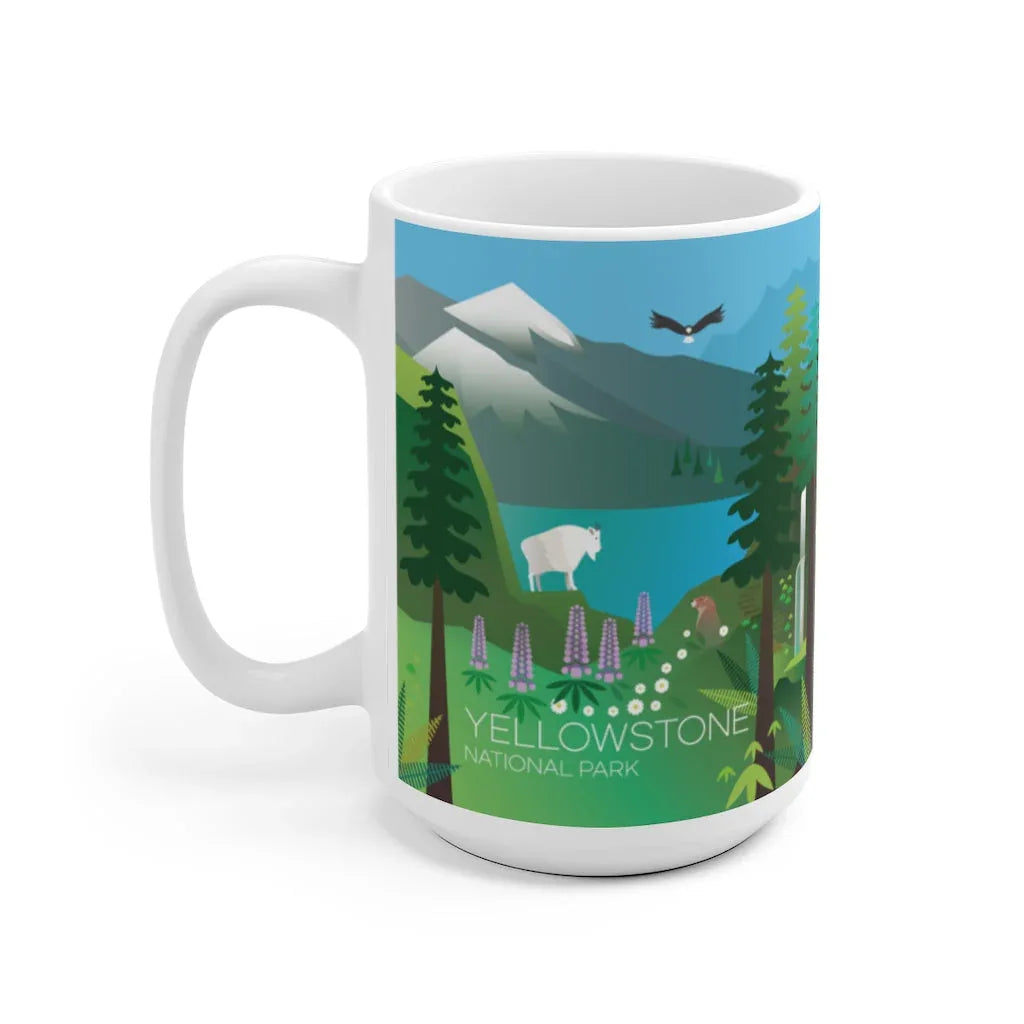 YELLOWSTONE NATIONAL PARK 11 OZ OR 15 OZ CERAMIC MUG - BIG FRENCHIES