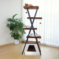 73in Modern Cat Tower For Indoor Cats - Multi-Level Cat Tree With Scratching Posts, Caves, Large Perch & Removable Pads 
