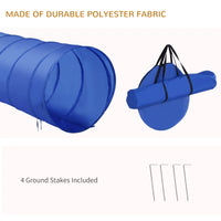 Dog Agility Starter Kit Pet Outdoor Exercise Training Set Tunnel 4 Weave Poles High Jumper