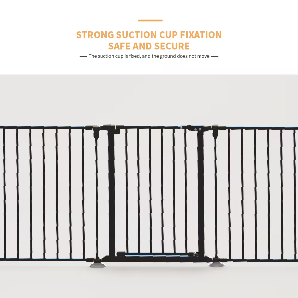 Heavy Duty Supermarket Shopping Basket Design Metal Storage Wholesale Black 8-piece Fence
