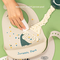 Baby Waterproof And Stain-resistant Food-grade Silicone Bib