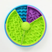 3in1 Interactive Dog Puzzle Feeder, Rotating Anti-Choking Slow Feeder Bowl & Lick Mat, Mental Stimulation Foraging Toy F