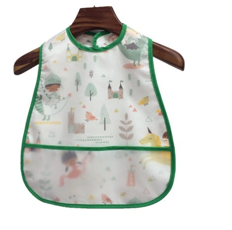 Baby eating bib girl baby waterproof children male painting apron