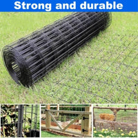 48 INCHx33 FT Black Vinyl-coated Metal Mesh, 16 Gauge 0.67 Inch Black PVC Metal Mesh, Black Welded Wire Mesh Support, Po