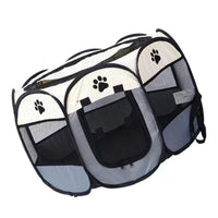 Portable Dog Crate Breathable Spacious Space Easy To Clean Enclosed Foldable Soft Kennel For Cats Dogs Medium 91x48cm/35