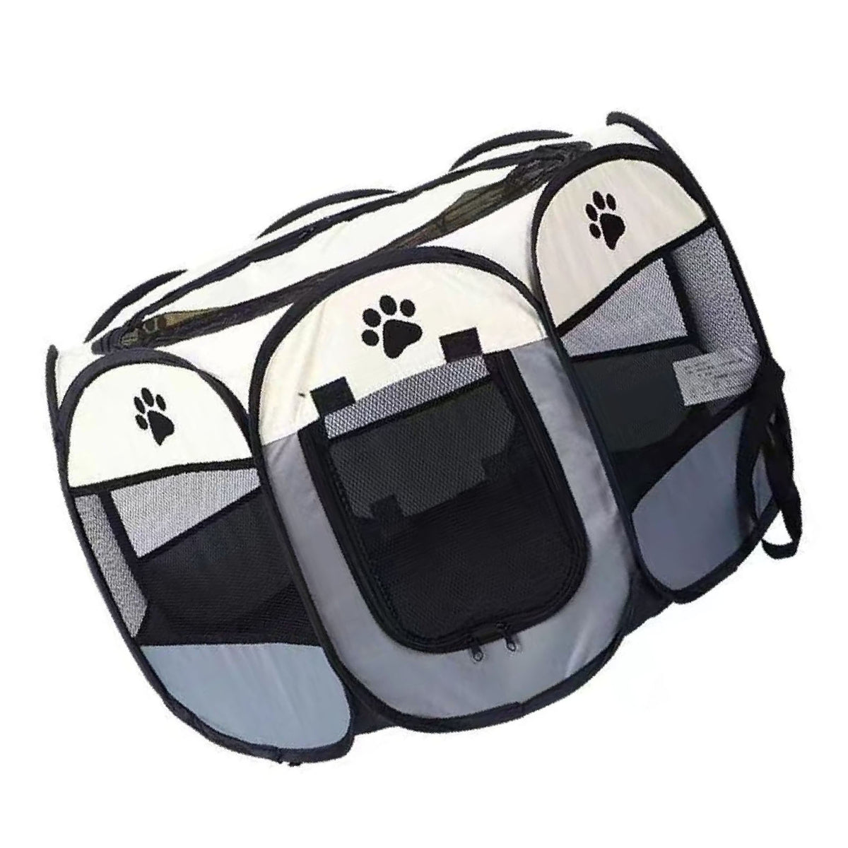 Portable Dog Crate Breathable Spacious Space Easy To Clean Enclosed Foldable Soft Kennel For Cats Dogs Medium 91x48cm/35
