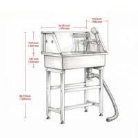 Stainless Steel Dog Washing Station
