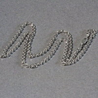 14k White Gold Diamond Cut Cable Link Chain (2.90 mm)
