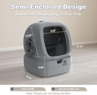 Automatic Self Cleaning Cat Litter Box App Control Weight Monitor