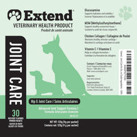 Dog Joint Supplement Powder Glucosamine Chondroitin MSM Collagen 30Ct
