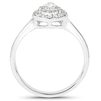 14K White Gold 0.70 Carat Genuine White Diamond Ring