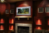 Aa-Skyline-Bsilver 2.0 Wall Mounted Aquarium, Brushed Silver - BIG FRENCHIES