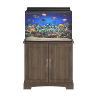 Alta Vista 29 - 37 Gallon Aquarium Stand, Rustic Oak - BIG FRENCHIES