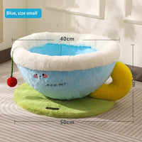 Lint-Free Sisal Rope Cat Scratcher Integrated With A Cat Bed
