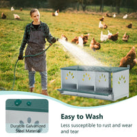 3 Room Metal Chicken Nesting Boxes 3 Compartment Egg Coop
