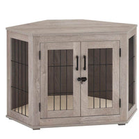 Dereham Furniture Corner Dog Crate with Cushion - BIG FRENCHIES