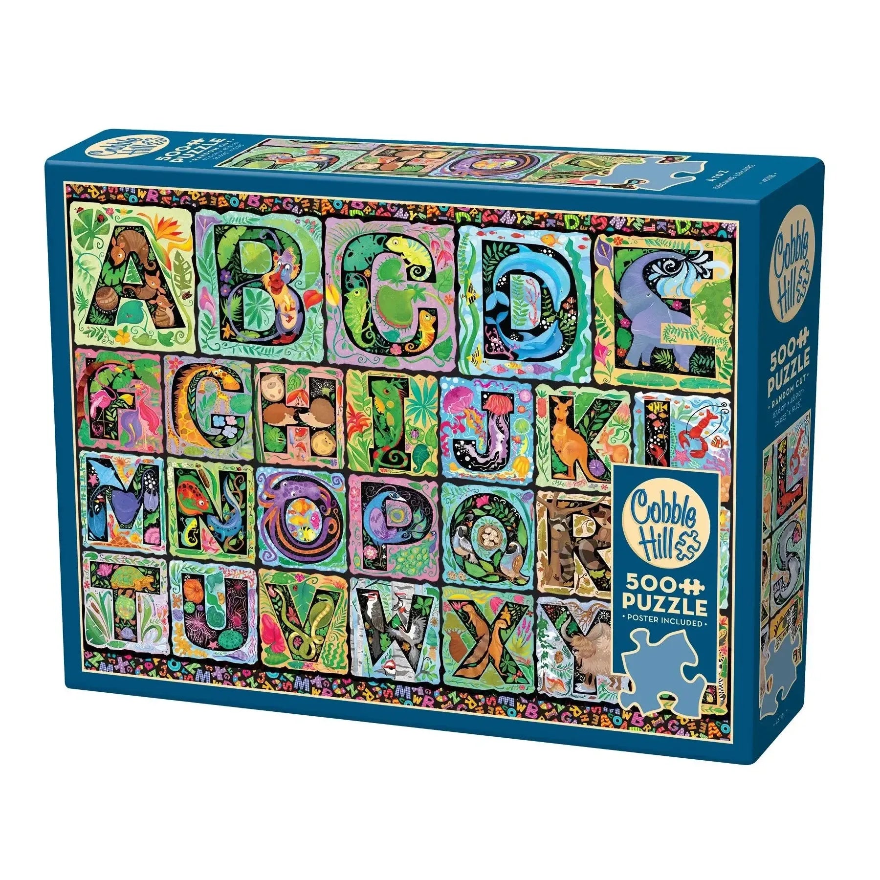 A to Z 500 Piece Jigsaw Puzzle Cobble Hill