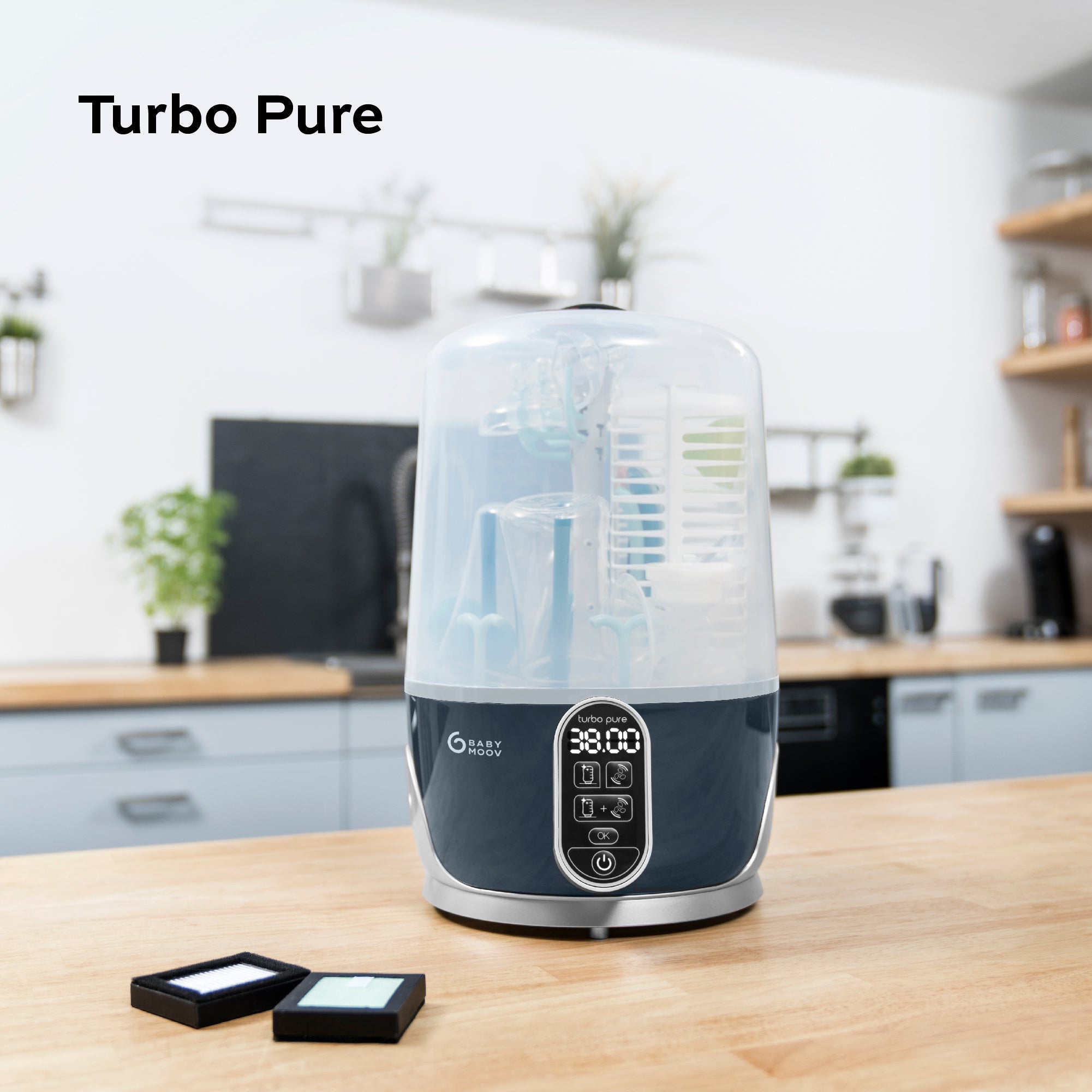 Turbo Pure 3-in-1 Bottle Sterilizer, Dryer & Purified Bottle Storage