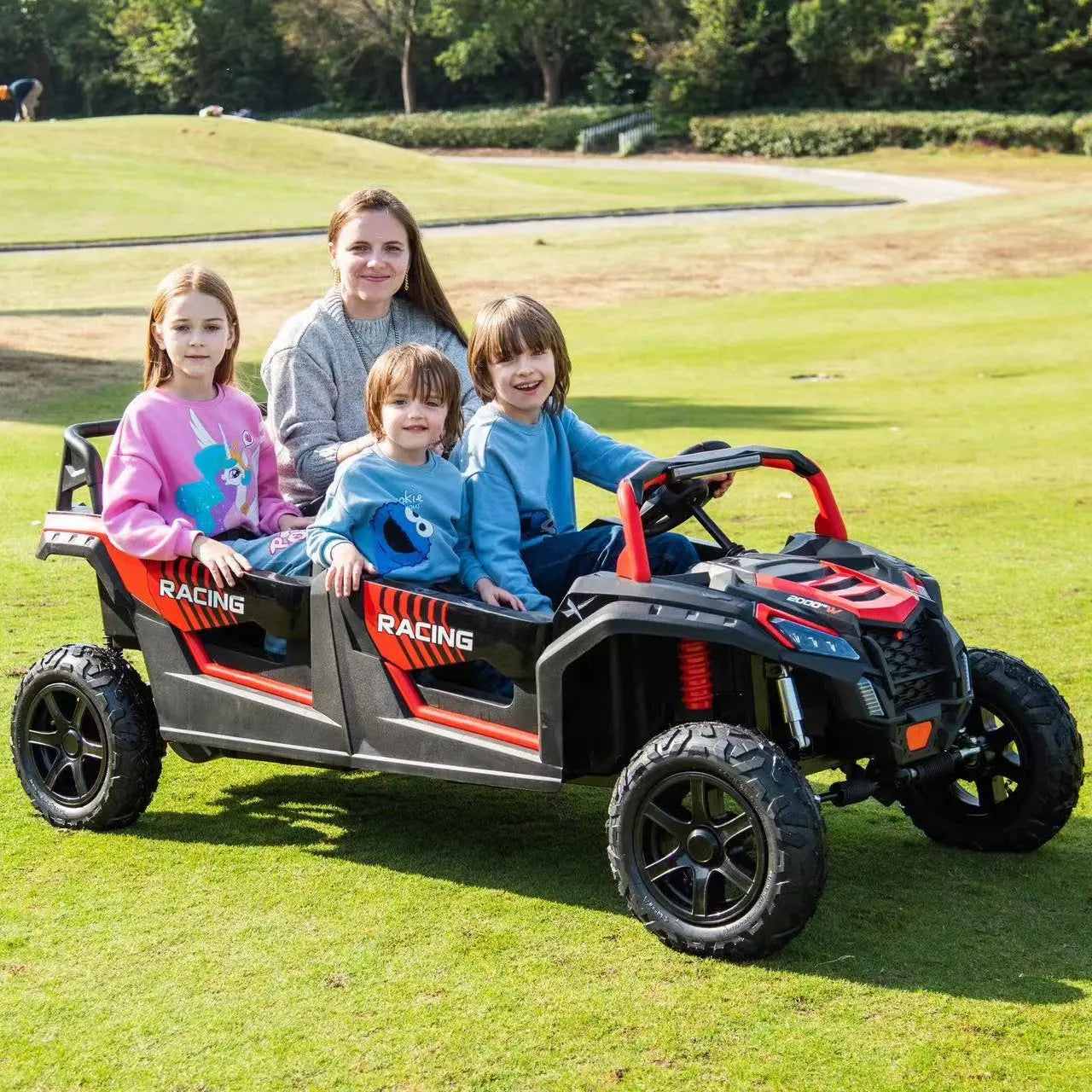 48V Freddo Beast XL: World's Fastest Kids' 4-Seater Dune Buggy with Advanced Brushless Motor & Precision Differential - BIG FRENCHIES