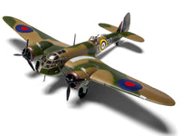 Level 2 Model Kit Bristol Blenheim Mk.IF Aircraft with 2 Scheme Options 1/72 Plastic Model Kit by Airfix