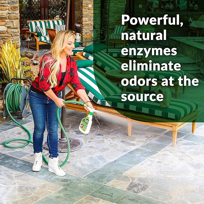 Simple Green Outdoor Odor Eliminator for Pets, Dogs, 1 gallon Refill - Ideal for Artificial Lawns & Patio, Milky White (Pack of 2)