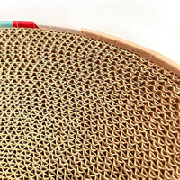 Cat Scratcher Lounge Bed - Lounge Couch for Indoor Cats Oval Shape 17"x13" Long Lasting Furniture