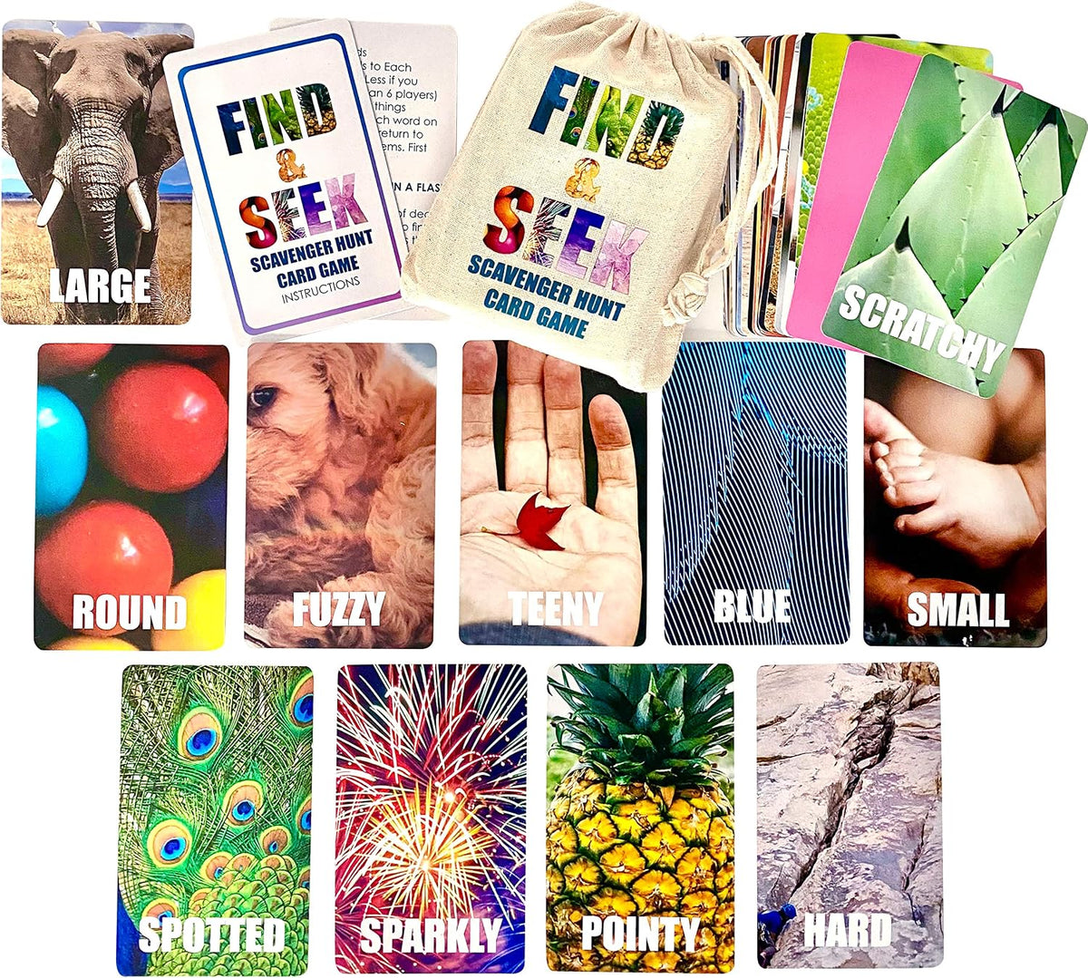Hapinest Find and Seek Scavenger Hunt Card Game - image 2