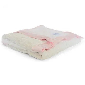 Luxury Duo Satin Border Blanket - Pink/Ivory - BIG FRENCHIES