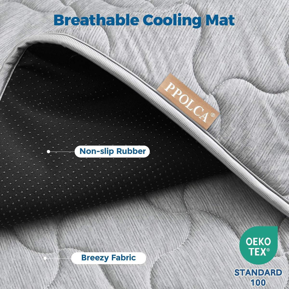 Waterproof Cooling Mat for Large Dogs 28x41 - Grey / 30x48 - image 2