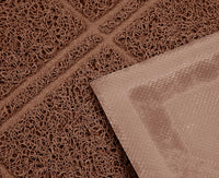 Amazon Basics Less-Mess Litter Trapping Cat Litter Box Mat - Brown / 1 Count (Pack of 1) - image 2