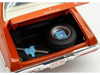 1972 Pontiac GTO LeMans Sundance Orange Metallic with GTO Stripes Limited Edition to 342 pieces Worldwide 1/18 Diecast Model Car by ACME