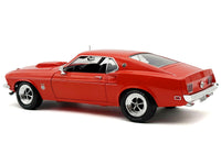1969 Ford Mustang Limited Edition 600 Flower Power Red Limited Edition to 300 pieces Worldwide 1/18 Diecast Model Car by ACME
