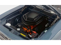 1971 Plymouth HEMI Cuda Convertible Winchester Gray with Black Soft Top Limited Edition to 354 pieces Worldwide 1/18 Diecast Model Car by ACME