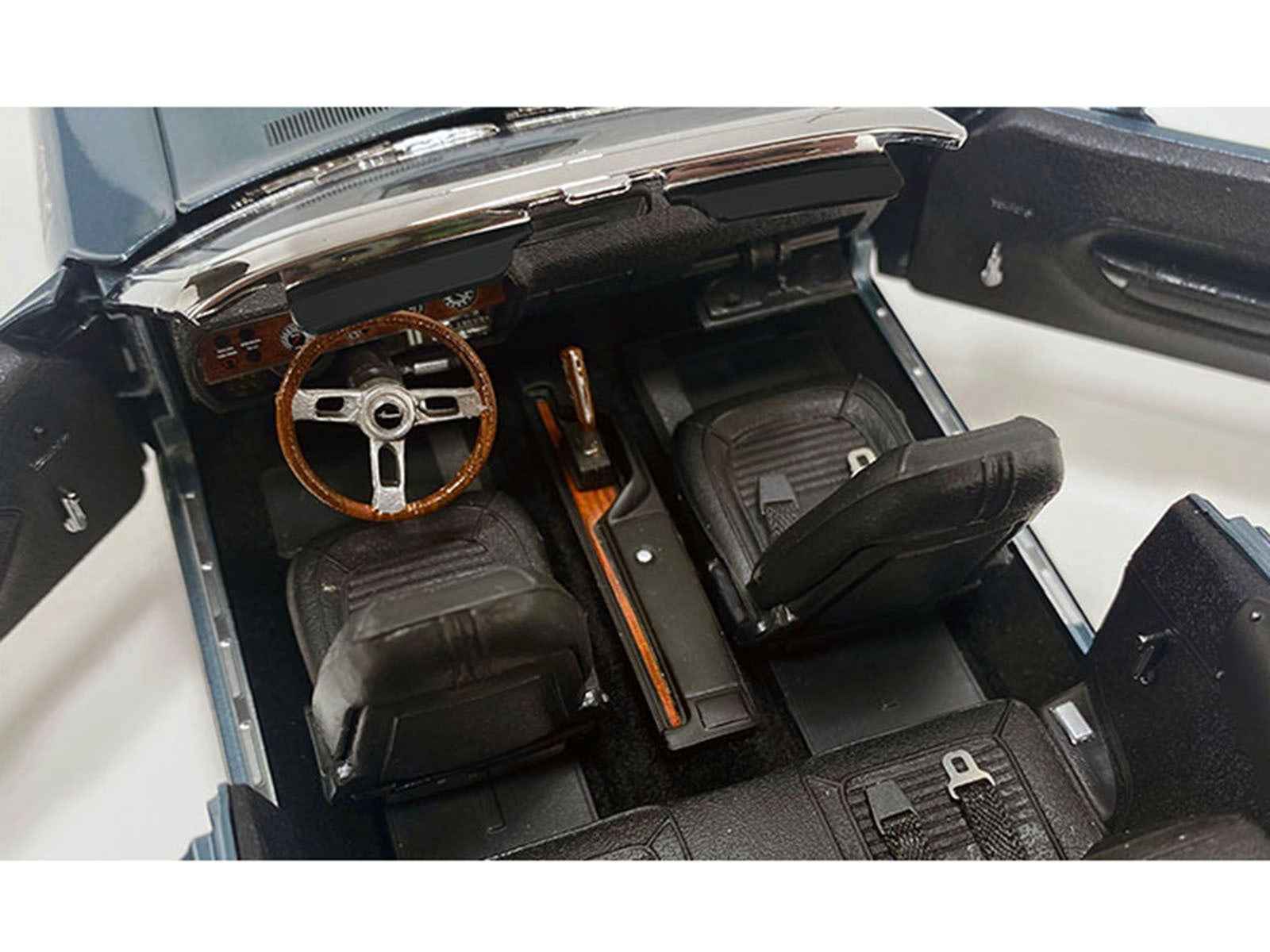 1971 Plymouth HEMI Cuda Convertible Winchester Gray with Black Soft Top Limited Edition to 354 pieces Worldwide 1/18 Diecast Model Car by ACME